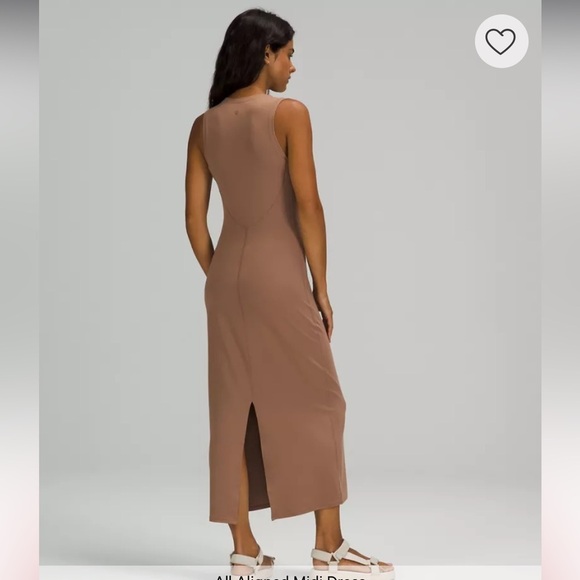 Lululemon Red All Aligned Sleeveless Midi Dress size 8 - Picture 9 of 13